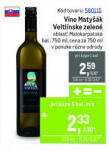 Víno Matyšák Veltlínske zelené