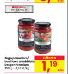 Sugo pomodoro/ basilico o arrabbiata Despar Premium