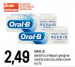 Oral-B dentifricio Repair gengive smaltoclassico,sbiancante