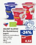 ZELENÝ KLÁTOV Bio Bezlaktózový jogurt
