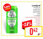 Landgraf Premium svetlé pivo plechovka