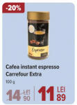 Cafea instant espresso Carrefour Extra