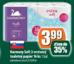 Harmony Soft 3-vrstvový toaletný papier