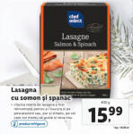 Lasagna cu somon și spanac