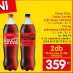 Coca-Cola, Fanta, Sprite szénsavas üditöital