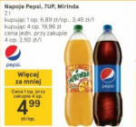 Napoje Pepsi, 7UP, Mirinda