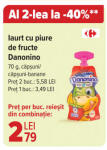 Iaurt cu piure de fructe Danonino