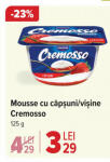 Mousse cu căpșuni/vișine Cremosso
