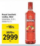 Royal ízesített vodka, likőr