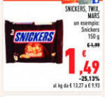 Snickers, Mars, Twix