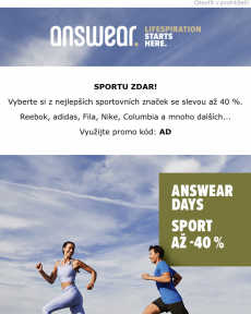 Answear.cz -  Sportovní značky až -40 %!