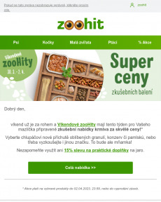 Zoohit.cz - Zkušební nabídky za skvělé ceny → Víkendové zooHity