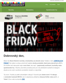 Knihy Dobrovský -  Jarní BLACK FRIDAY se slevami až 90 %