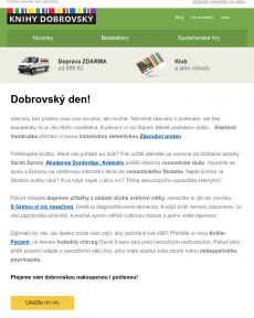 Knihy Dobrovský - Čtivé novinky napínavé i sladce romantické najdete uvnitř