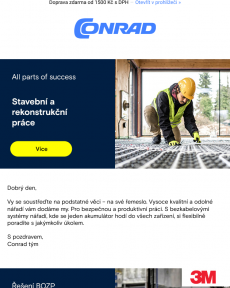 Conrad - Stavební a rekonstrukční práce – spolehlivé a robustní vybavení pro vaši stavbu