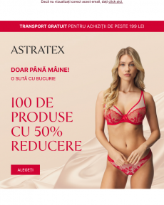 Astratex - 50% reducere produse și livrare gratuită.