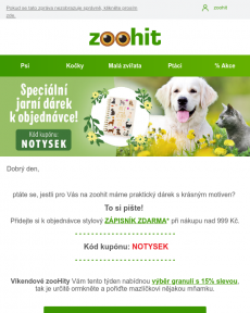 Zoohit.cz -  Praktický DÁREK k objednávce