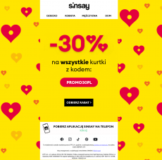 Sinsay -30% na WSZYSTKIE kurtki