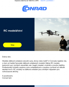 Conrad - RC modely aut, drony a kvadrokoptéry, RC modely lodí