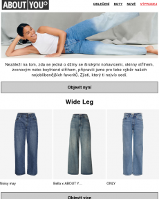 ABOUT YOU - Dokonalé džíny už na  čekají