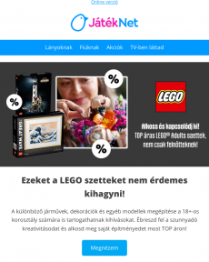 JátékNet - A TOP áras LEGO Adults szettek Rád várnak!