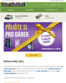 Knihy Dobrovský - Je libo až 3 knížky zdarma?