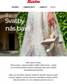 Baťa - Řekněte své ANO ! | Kolekce luxusních svatebních bot je tady