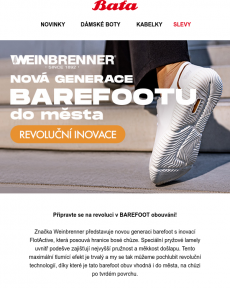 Baťa - Revoluce v barefoot obouvání  | Nová generace barefoot obuvi Weinbrenner