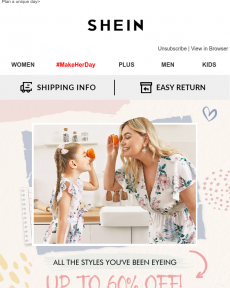 SHEIN - Great Mother's Day deals won't last long, up to 60% off is about to slip away
