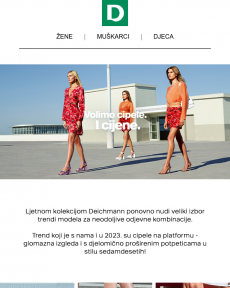 Deichmann - Trendi salonke za nju i elegantne cipele za njega! Iskoristi proljetnu akciju do 30 % na odabrane modele. Akcija traje do 7. svibnja 2023. godine pa - požuri!