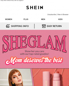 SHEIN - SHEGLAM | Mom deserves the best!