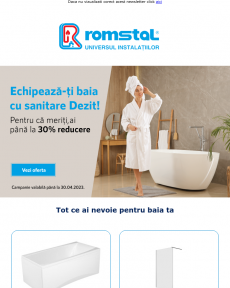 Romstal - Reduceri de pana la 30% | Sanitare Dezit