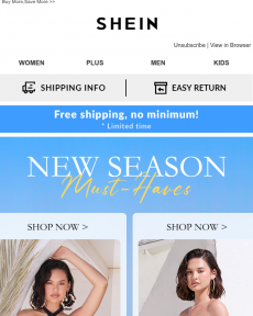SHEIN - New Season MUST-HAVES Start from 0.99€