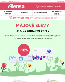 Alensa - SLEVA 10 % na kontaktní čočky