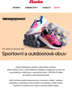Baťa - Nová kolekce sportovních a outdoorových bot Weinbrenner | Pro aktivní životní styl