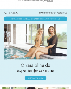 Astratex - Colecție uimitoare de costume de baie | -20% reducere la TOT și transport gratuit