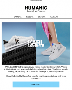 Humanic - Jedinečná značka Karl Lagerfeld pro ni i pro něj  -20 % na tašky!