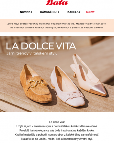 Baťa - La dolce vita!  | Prémiová italská kolekce dámské obuvi