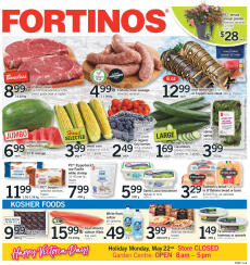 Fortinos flyer from Thursday 18.05.