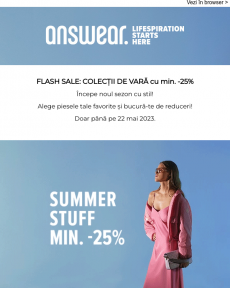 Answear - FLASH SALE: Summer stuff cu min. -25% ️