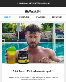 BioTechUSA - EAA Zero aminosav 17% kedvezménnyel!