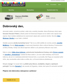 Knihy Dobrovský - Deníky Alana Rickmana, nová Jennifer L. Armentrout...