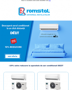 Romstal - Aer conditionat Dezit cu 10% reducere | Nu rata oferta️