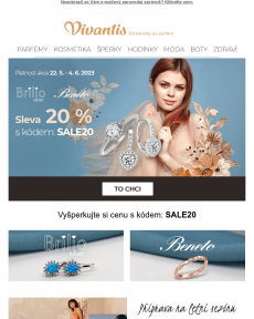 Vivantis - Sleva 20 % na vybrané šperky značky Beneto & Brilio Silver >> Akce, která vám nesmí proklouznout