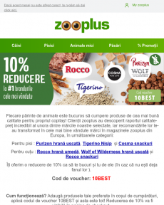 Zooplus -10% la Tigerino, Rocco, Wolf of Wilderness și alte branduri #1