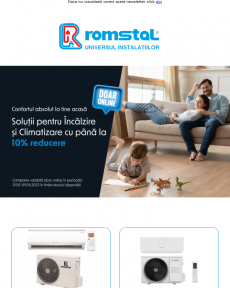 Romstal - Obtine pana la -10% EXTRA la Incalzire si Climatizare