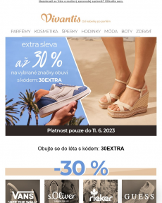 Vivantis - Extra sleva až 30 % na vybrané značky obuvi Vykročte do léta stylově