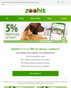 Zoohit.cz - 5% SLEVA na VŠE