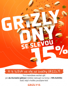 Grizly - 15 % SLEVA na vše od GRIZLY