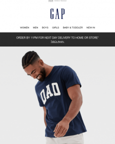 GAP - Say thanks to Dad this weekend with our Father's Day Edit
